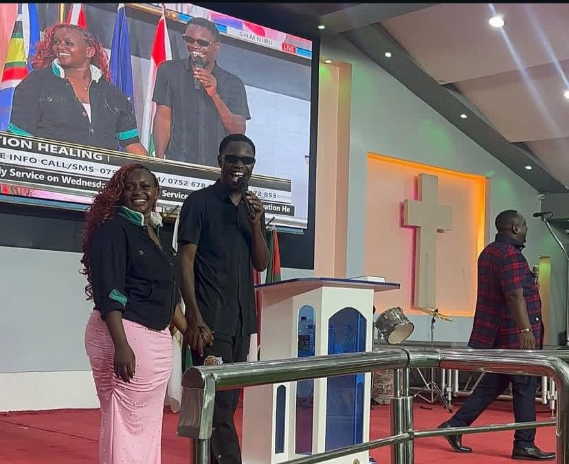 2Mbili elated as Marion Naipei welcomes him during visit to Kanyari’s church