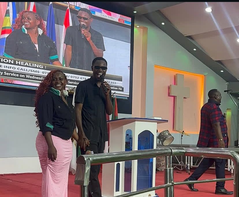 2Mbili elated as Marion Naipei welcomes him during visit to Kanyari’s church