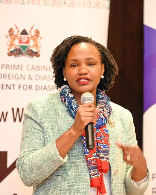 PS Roseline Njogu speaks during a past event. PHOTO/https://www.facebook.com/roseline.njogu