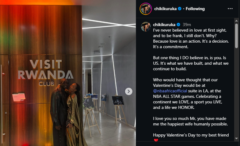 A post shared by Chiki Kuruka on Instagram. PHOTO/Screengrab by K24 Digital