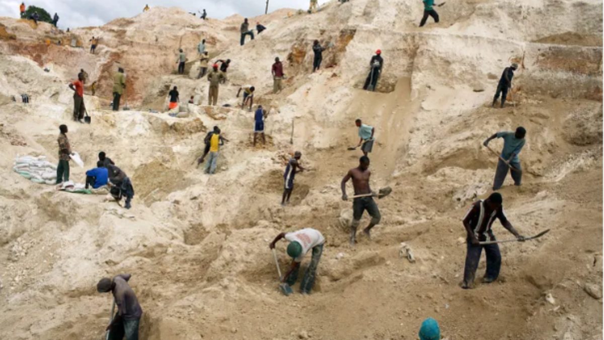 An aerial view of mine in DRC. PHOTO/@AffairAfrica/X