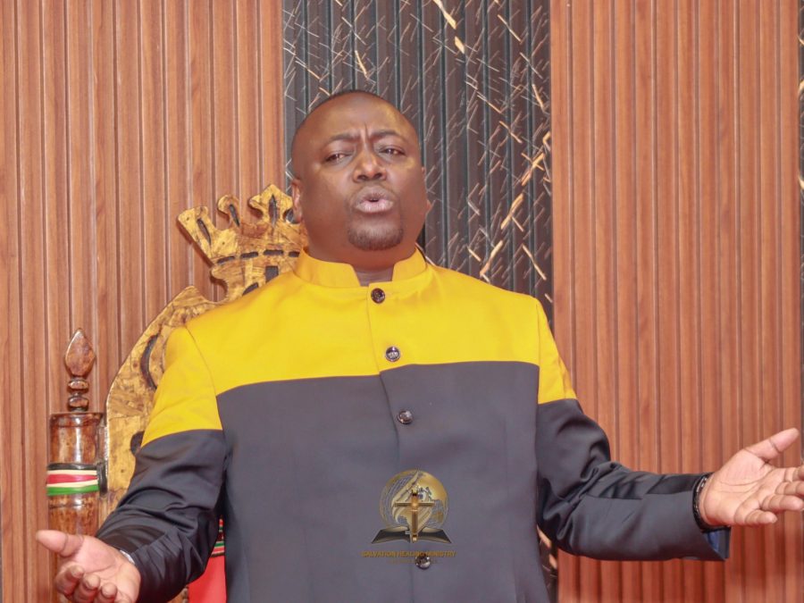 Vocal preacher Prophet Victor Kanyari preaching on Sunday, February 1, 2026, at his Salvation Healing Ministry church in Nairobi. PHOTO/https://www.facebook.com/prophetkanyari