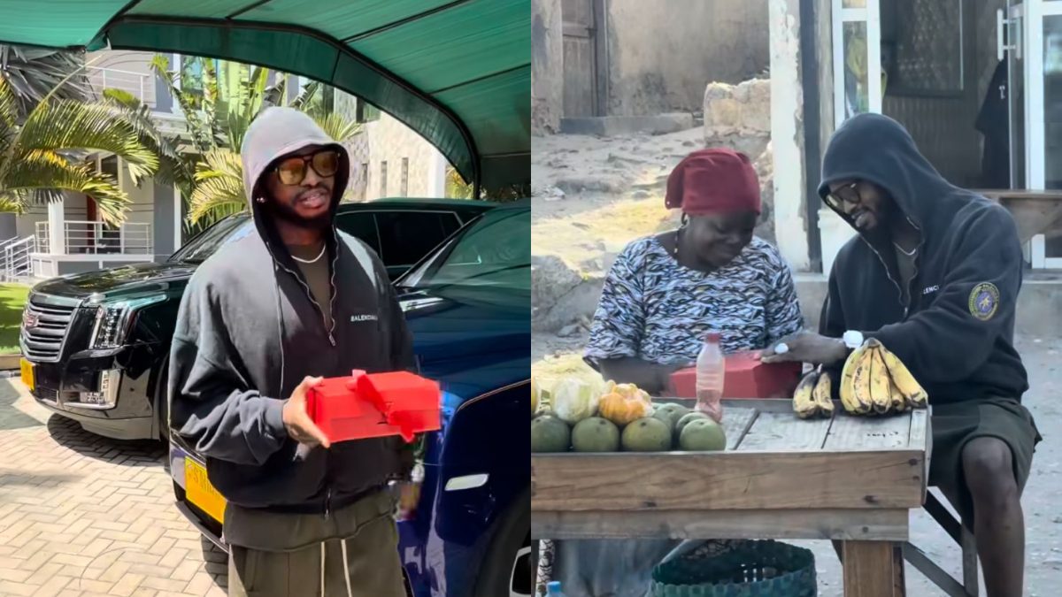 Diamond Platnumz surprises villagers with money gifts to mark Valentine’s season