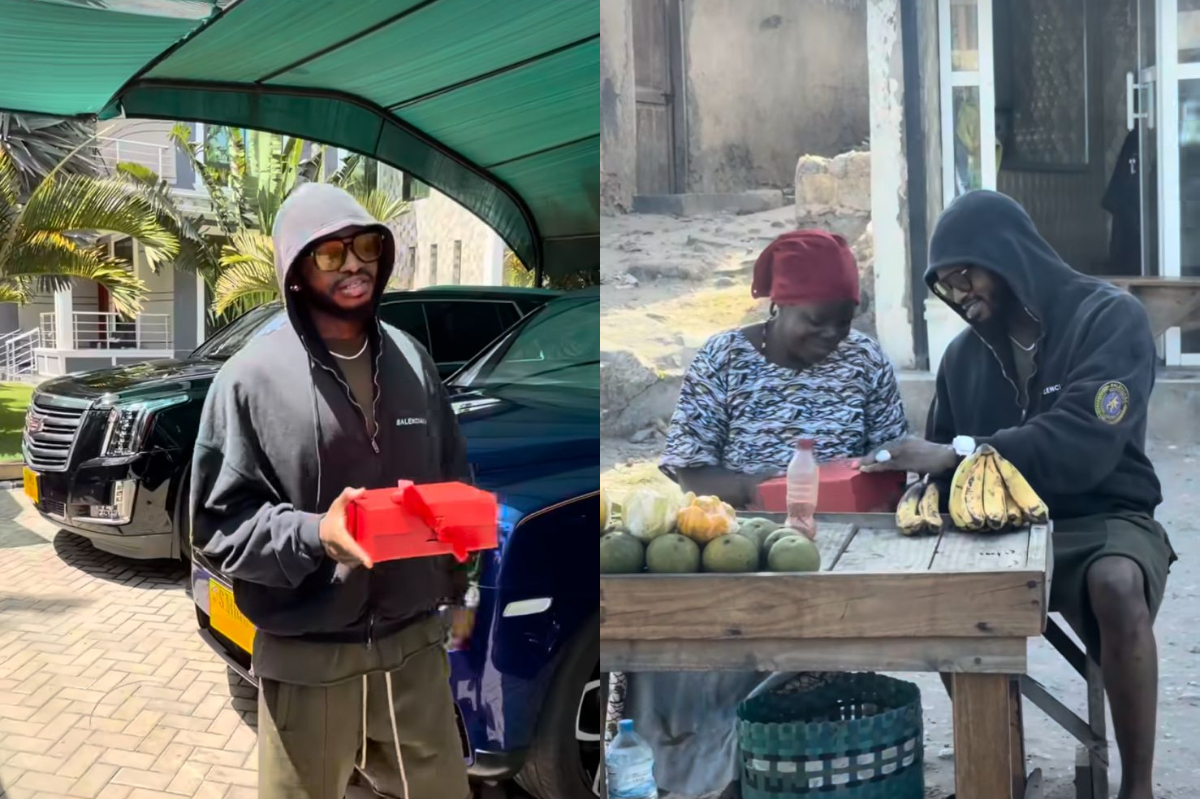 Diamond Platnumz surprises villagers with money gifts to mark Valentine’s season