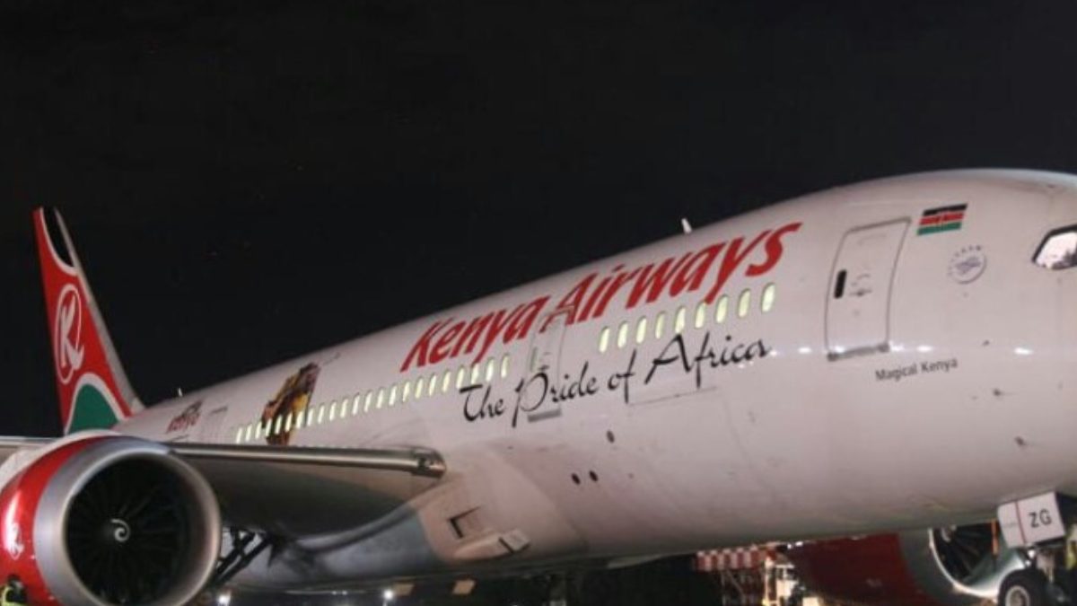 A Kenya Airways plane. PHOTO/@KenyaAirways/X
