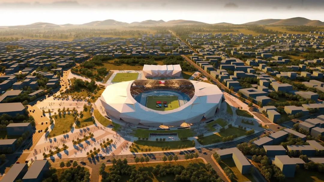 A render of the Samia Suluhu Hassan Stadium in Arusha, Tanzania. PHOTO/@ChenMingjian_CN/X