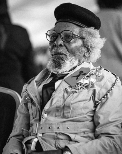 General Kiambati wa Njora, the last surviving of the 12 Mau Mau generals. PHOTO/@rigathi/X