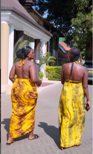 Mammito and Mjaka Mfine rocking backless dera. PHOTO/@mammitoeunice/Instagram