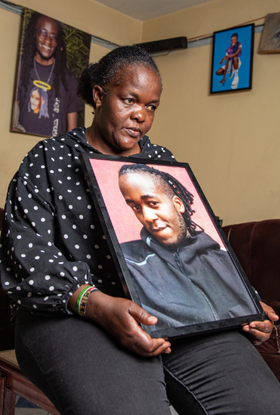 Rex Masai's mother. PHOTO/@bonifacemwangi/X

