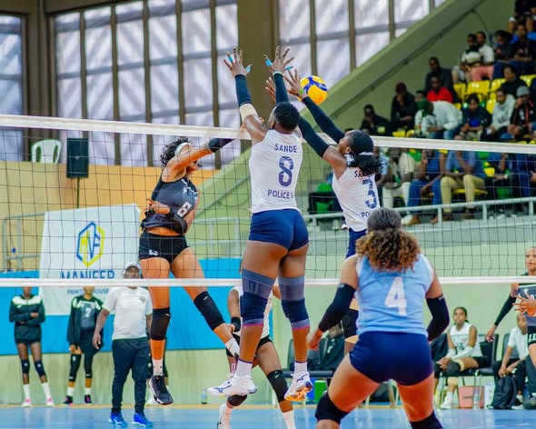 Meldina Sande featuring for Police VC. PHOTO/https://www.facebook.com/RwandaVolleball