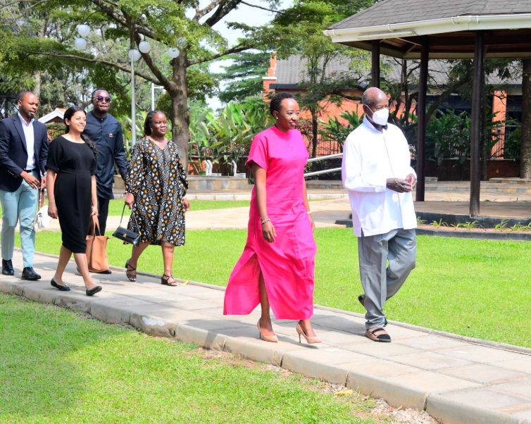 My grandparents: Charlene Ruto spends time with Yoweri Museveni and Uganda's First Lady