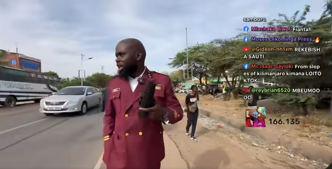 Nicki Bigfish streaming from Isiolo on Saturday, February 7, 2026. PHOTO/Screengrab by K24 Digital of Facebook video by https://www.facebook.com/nickiTheBigfish