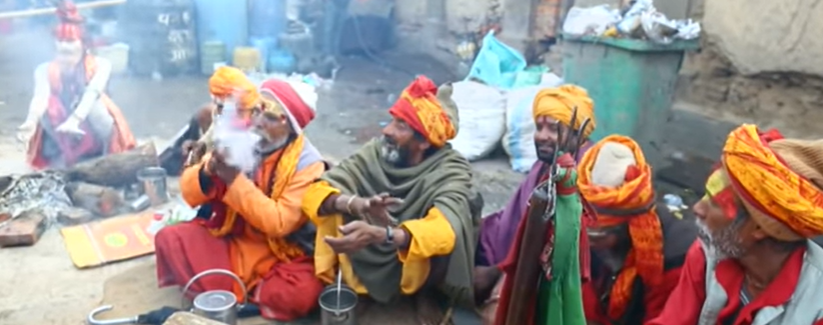 Thousands light up Nepal in spiritual bhang smoking ritual