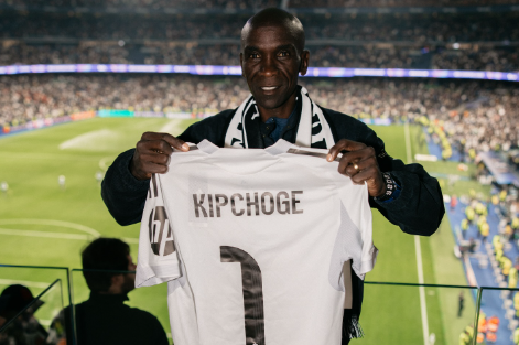 Eliud Kipchoge reveals purpose of Real Madrid visit