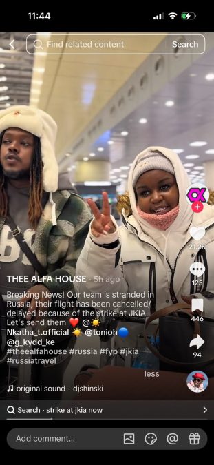 A post shared by Alfa House. PHOTO/Screengrab by K24 Digital