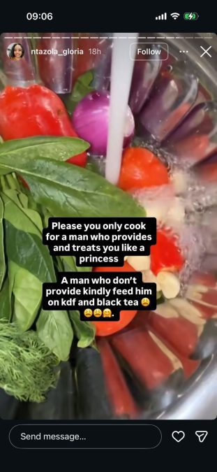 A post shared by Ntazola Gloria on her Instagram. PHOTO/Screengrab by K24 Digital