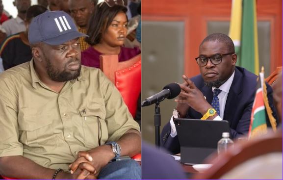A collage image of Robert Alai and Nairobi Governor Johnson Sakaja. PHOTO/ https://www.facebook.com/robertalai and https://web.facebook.com/sakaja