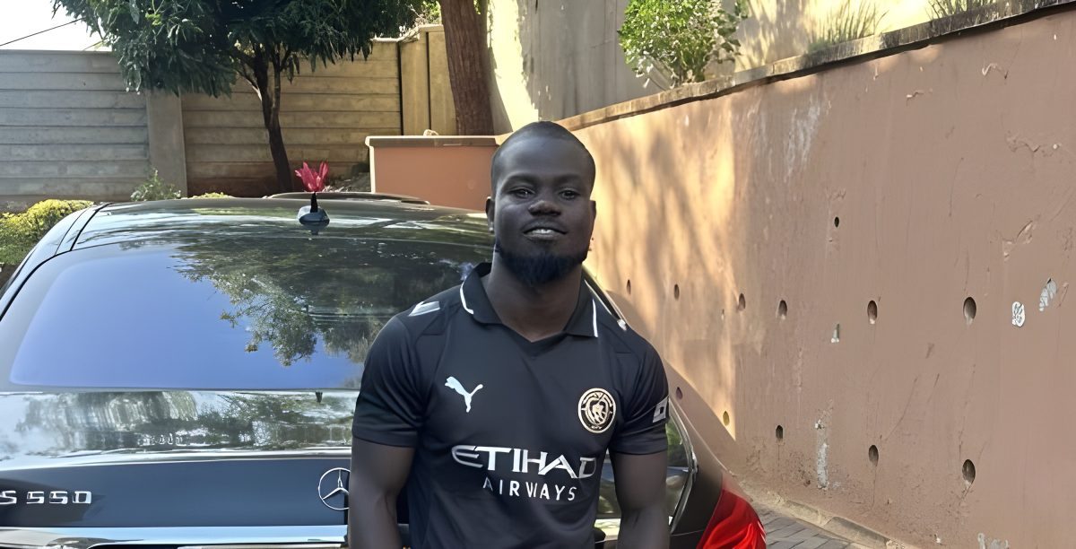 Mulamwah standing in front of his car. PHOTO/https://www.facebook.com/mulamwah