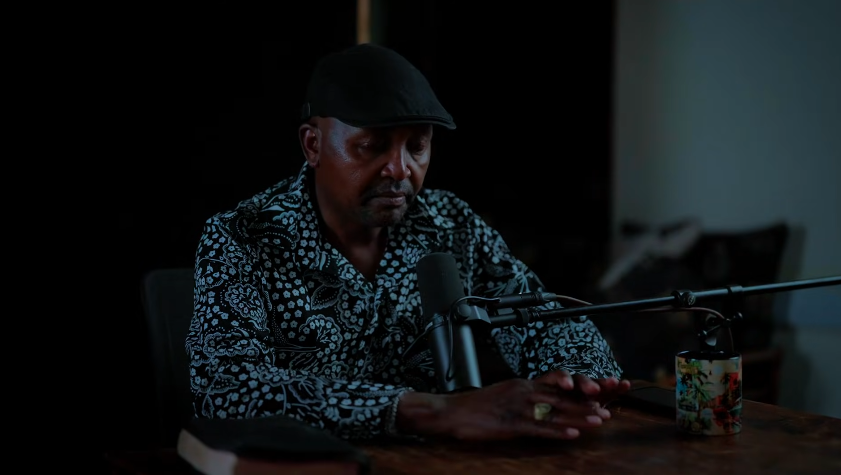 Man Kush speaks during a past podcast. PHOTO/Screengrab by K24 Digital from @UpSydDigitalNetworks