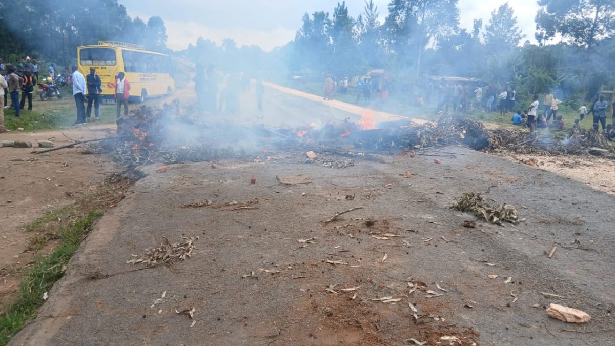 Accident scene where 2 students died. PHOTO/Enock Amukhale