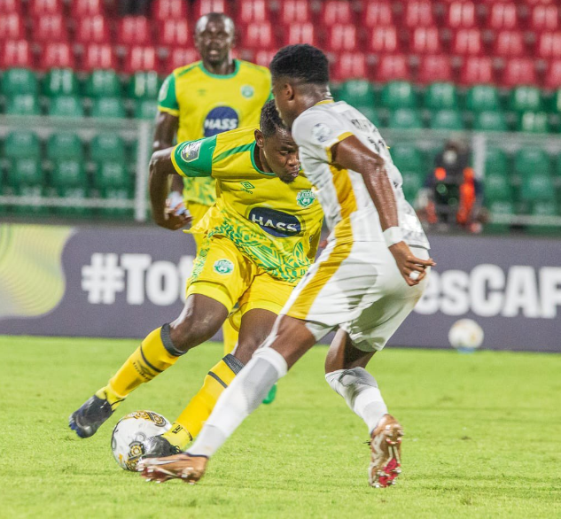 A CAF Confederation Cup action between Nairobi United and Azam FC at Azam Sports Complex in Zanzibar on Sunday, February 1, 2026. PHOTO/@nairobiunitedfc/X
