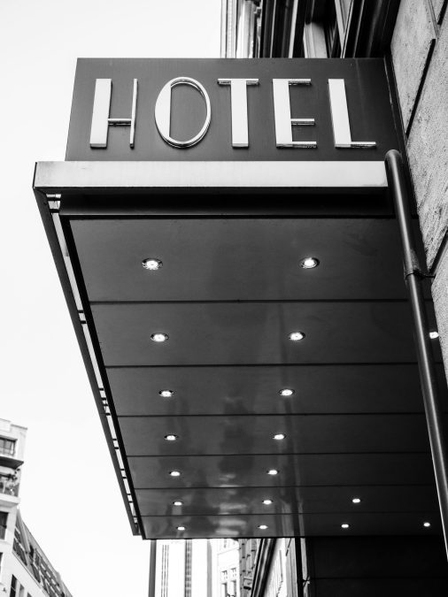 A front-view of a hotel. PHOTO/Pexels
