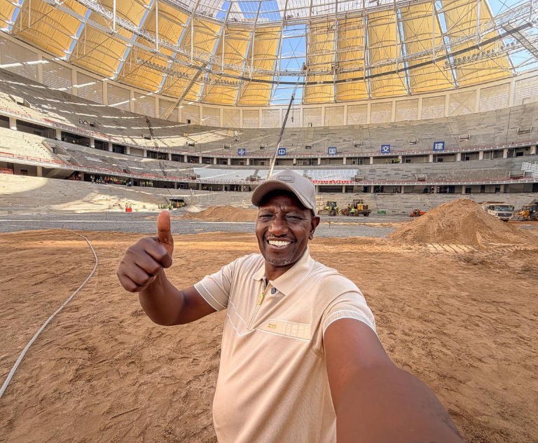 ‘Hii ni noma sana mtapenda’ – Ruto chides critics as he inspects Talanta Stadium