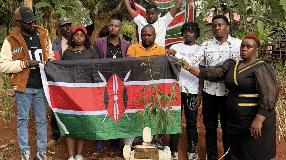 TikTokers visit Boniface Kariuki’s grave months after his fatal shooting while hawking masks