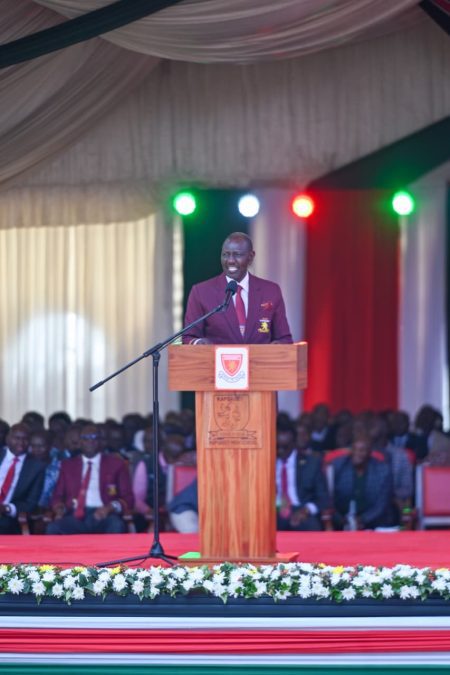 President William Ruto during the Kapsabet Boys centenary celebration. PHOTO/ https://www.facebook.com/OnesimusKipchumbaMurkomen
