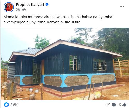 Prophet Victor Kanyari’s statement. PHOTO/ https://www.facebook.com/prophetkanyari