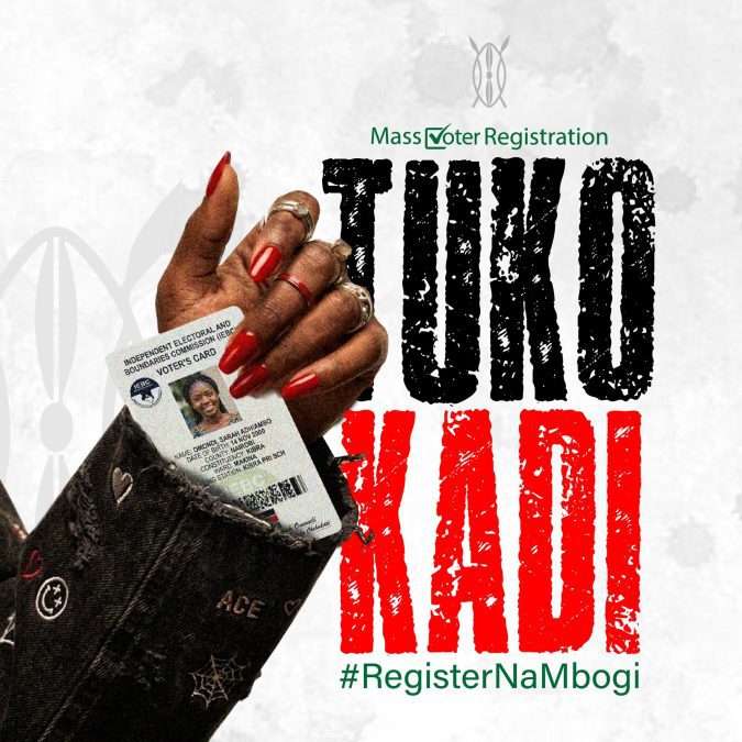 A poster shared by Allans Ademba urging Kenyans to register as voters. PHOTO/ @Ademba_47