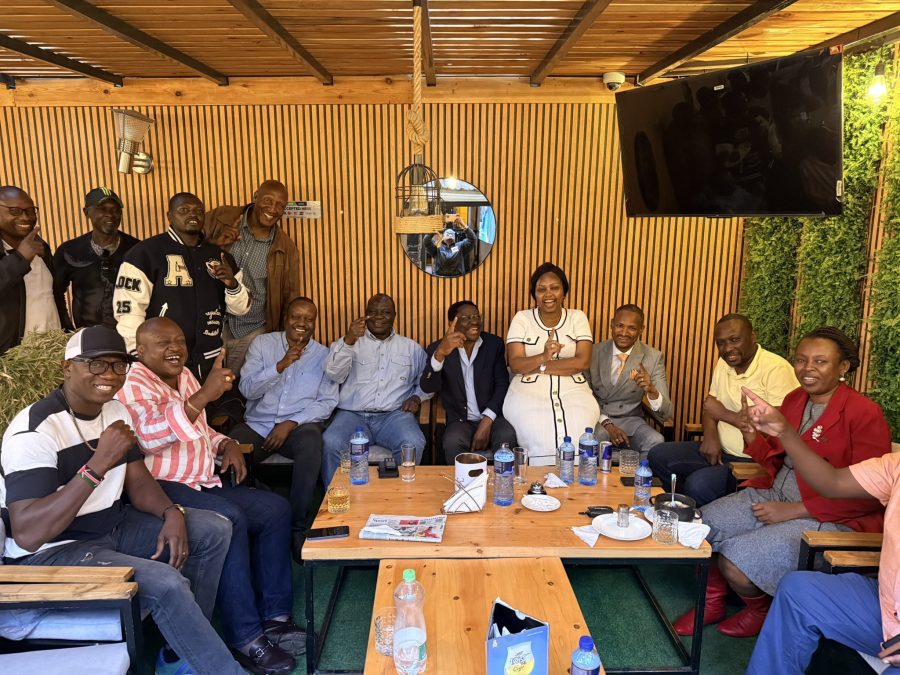 Millicent Omanga with opposition politicians. PHOTO/ @MillicentOmanga
