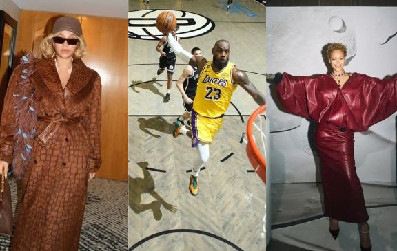 A collage image of Beyonce, LeBron James and Rihanna. PHOTO/ https://www.facebook.com/beyonce, https://www.facebook.com/LeBron and https://www.facebook.com/rihanna