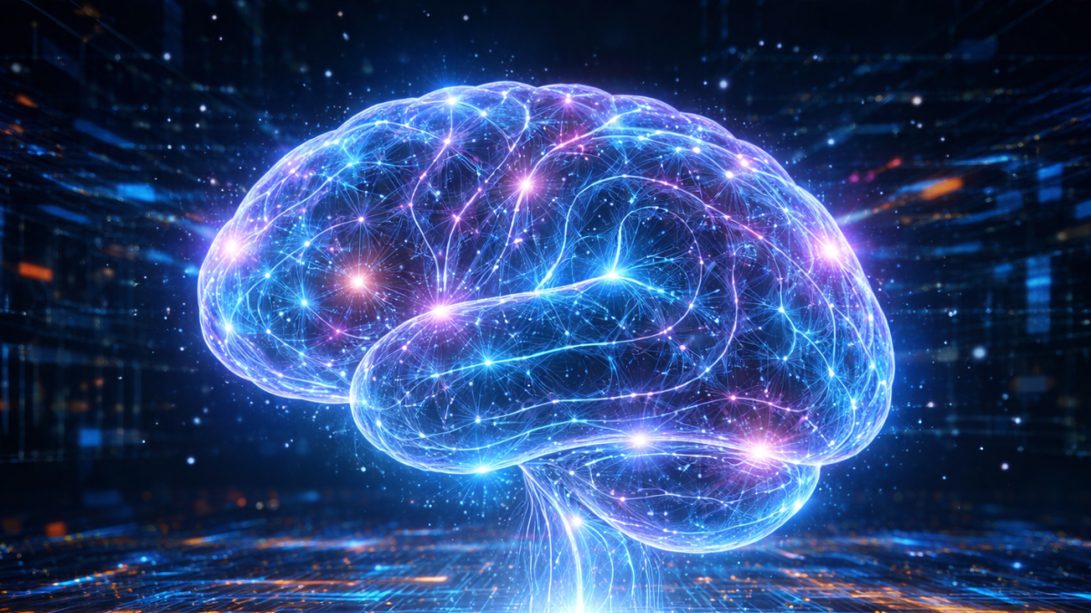 A glowing digital brain pulses with interconnected data, symbolising the power and evolution of artificial intelligence. PHOTO/Photo generated by AI