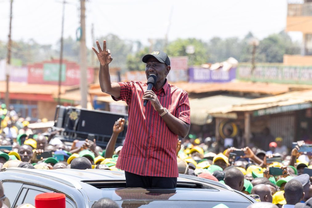 President William Ruto addressing a crowd in Chwele, Kabuchai Constituency on Tuesday, March 17, 2026. PHOTO/https://www.facebook.com/williamsamoei