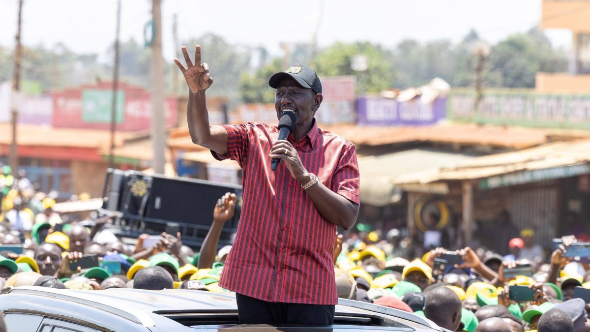 President William Ruto addressing a crowd in Chwele, Kabuchai Constituency on Tuesday, March 17, 2026. PHOTO/https://www.facebook.com/williamsamoei