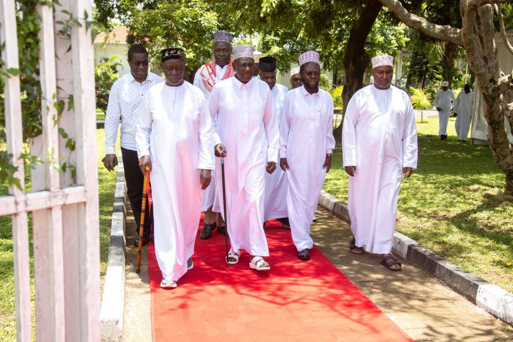 Oburu Odinga, President William Ruto, Anyang’ Nyong’o and Junet Mohamed in Kisumu on Friday, March 20, 2026. PHOTO/ @WilliamsRuto