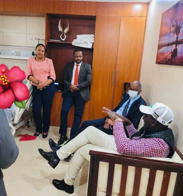 Wanja Nyarari with President William Ruto. PHOTO/ https://www.facebook.com/muthee.prince