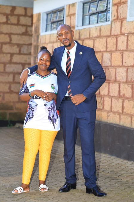 Geoffrey Mosiria with Mary Njoki. PHOTO/ @HonMosiria