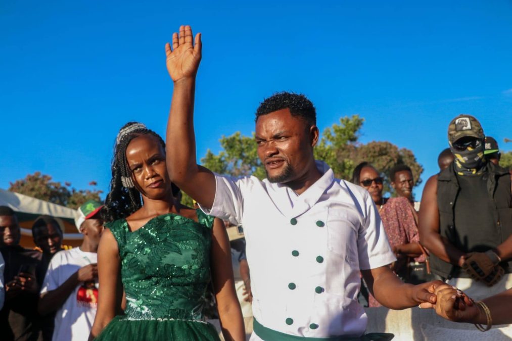 Ndeke ya Muthanga and his wife are opening their new house. PHOTO/https://www.facebook.com/HonPatrickMakauMp