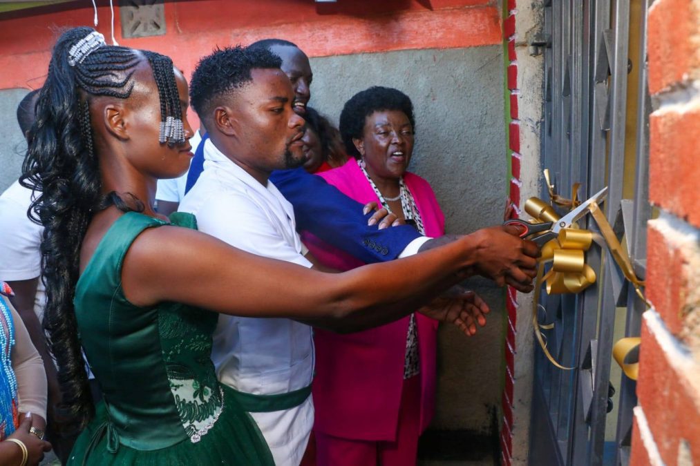 Ndeke ya Muthanga and his wife opening their new house. PHOTO/https://www.facebook.com/HonPatrickMakauMp