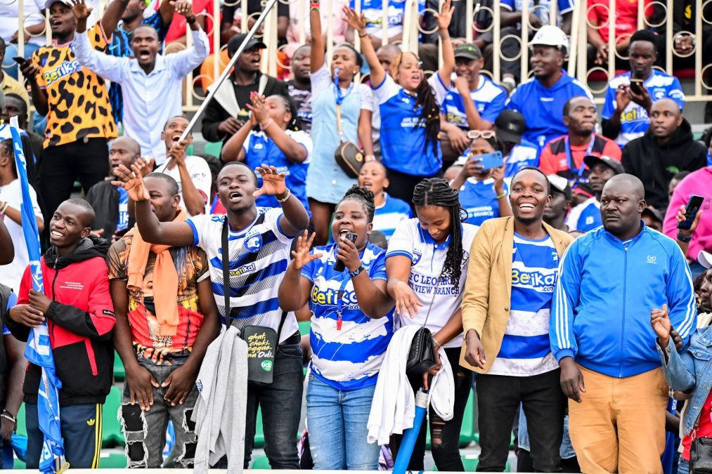 AFC Leopards fanS at Nyayo National Stadium on matchday. PHOTO/https://web.facebook.com/afcleopardssc