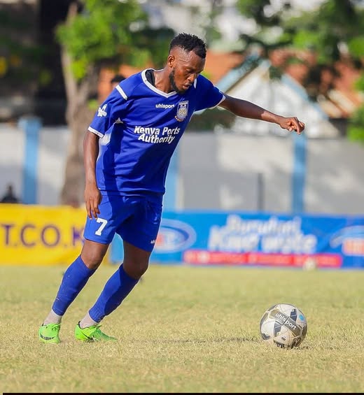Bandari FC midfielder Abdallah Hassan in action. PHOTO/https://web.facebook.com/BandariFootballClub