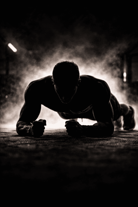 A sillhoette of someone doing a plank. PHOTO/ChatGPT/David Nthua