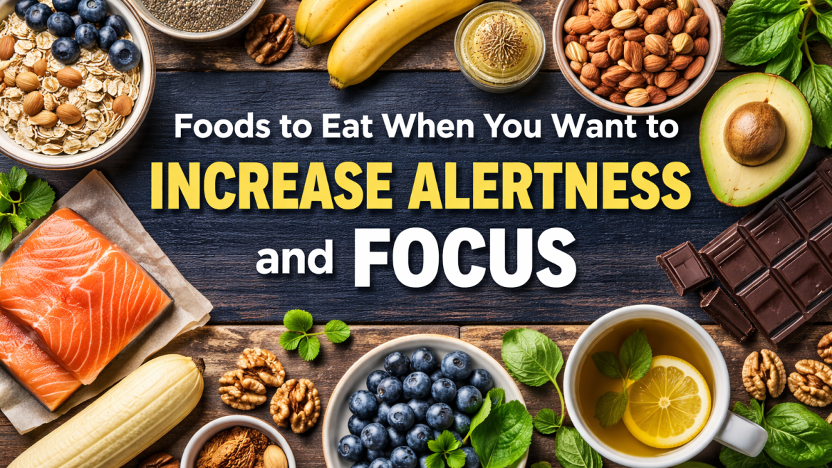 Foods to eat when you want to increase alertness and focus