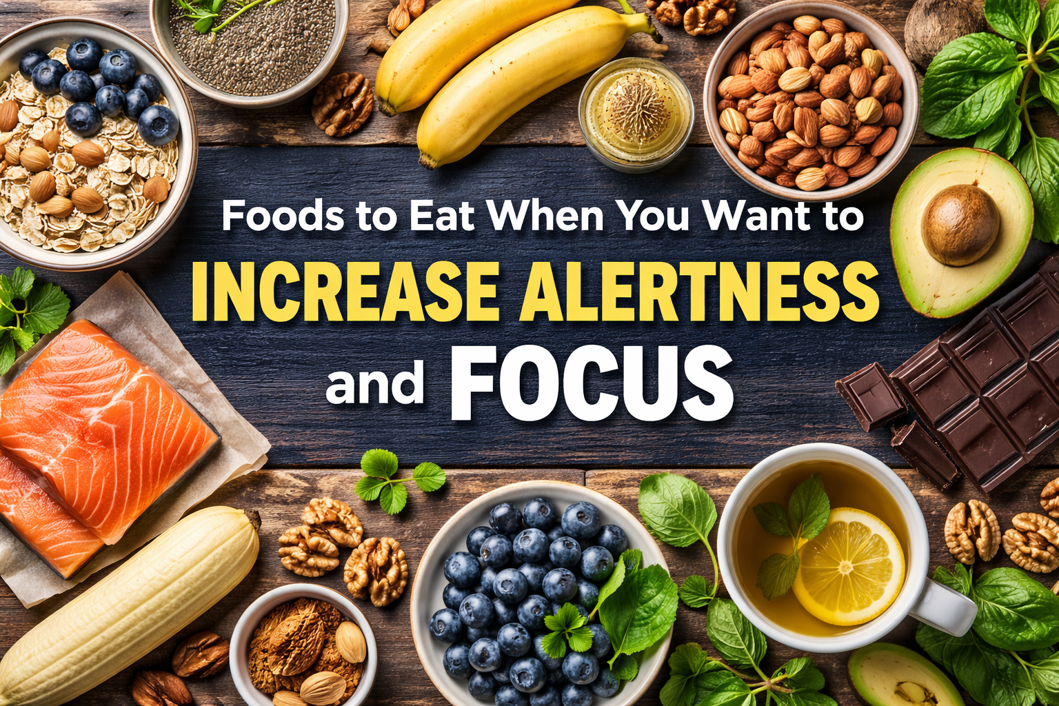 Foods to eat when you want to increase alertness and focus