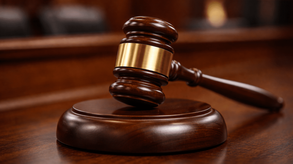 A polished wooden judge’s gavel rests firmly on its base, symbolising authority, justice, and the finality of the law. PHOTO/ChatGPT/David Nthua