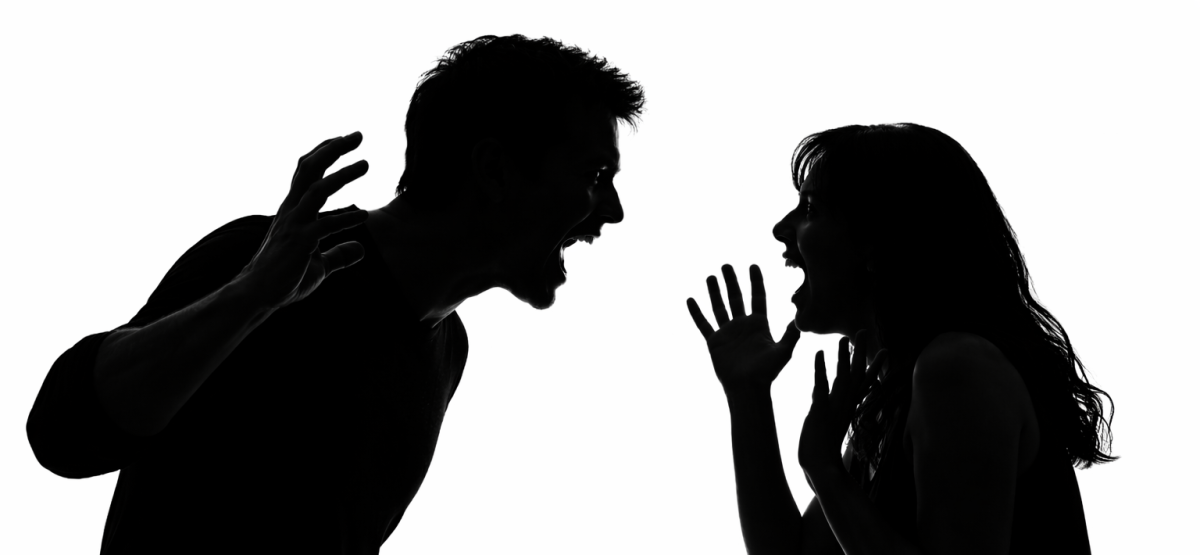 Heated exchange captured in silhouette as tensions rise between a couple. PHOTO/ChatGPT/David Nthua