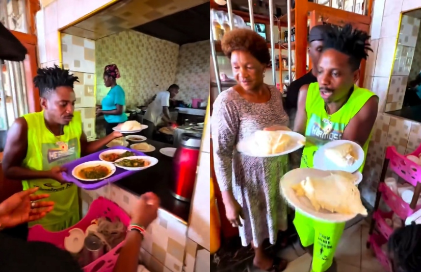 Eric Omondi treats fans to free lunch as he nears the finish line of 466km trek to Busia