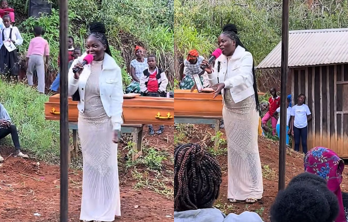 TikToker Kawira addresses mourners at second burial days after proposing to run for MCA